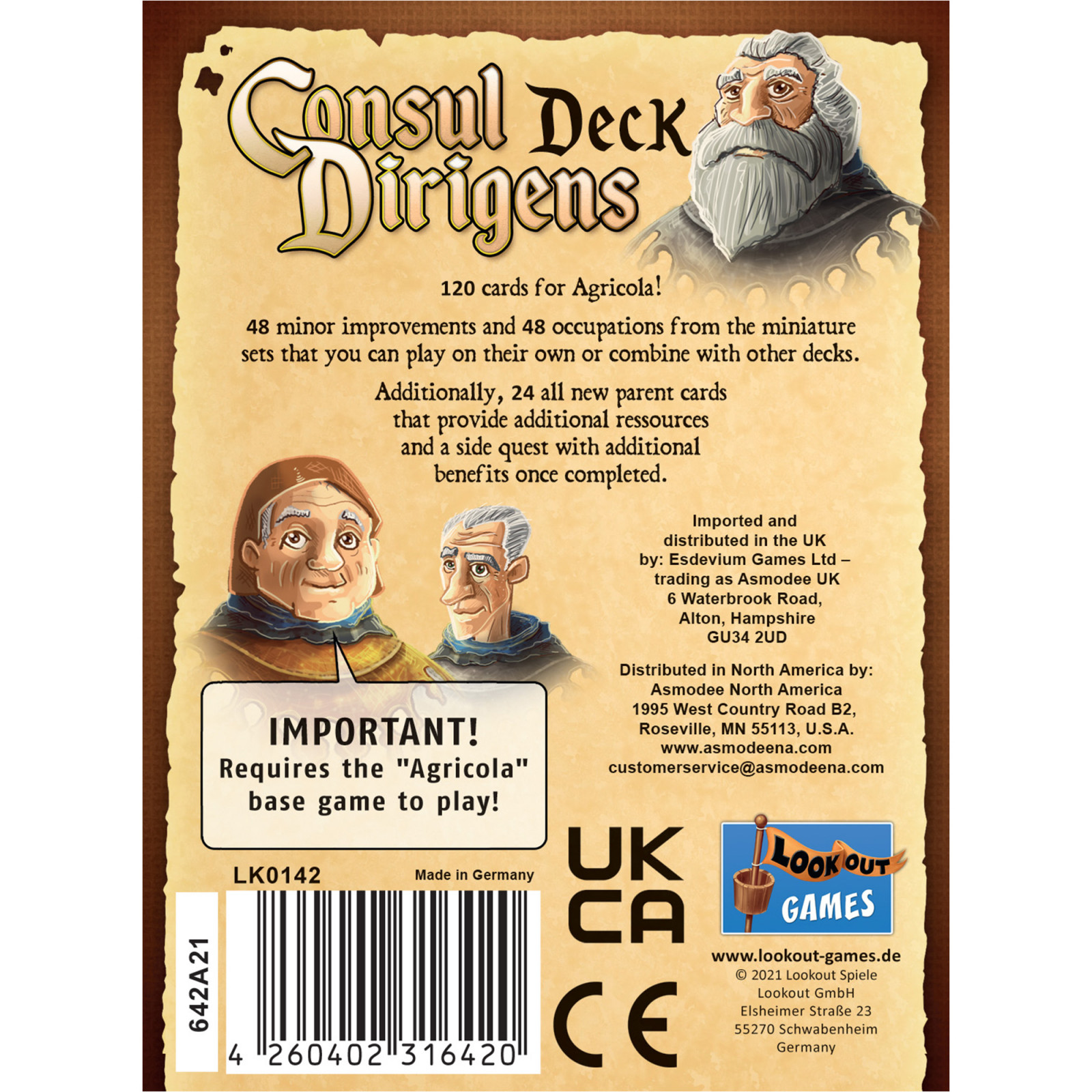 Agricola : Consul Dirigens Deck Expansion